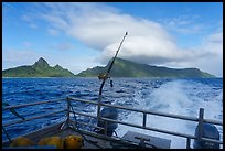 Ofu Island from stern of Alia boat. American Samoa ( color)