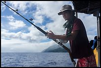 Alia boat fisherman. American Samoa ( color)