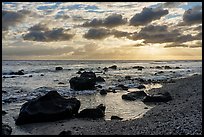 Sunrise from northside beach, Tau Island. American Samoa ( color)