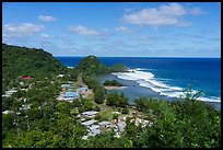 Amanave village from above. Tutuila, American Samoa ( color)