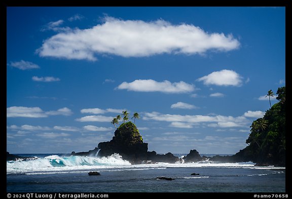 Coastline near Failolo. Tutuila, American Samoa (color)