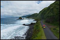 Aerial view of rockyshore near Maa Kamela. Tutuila, American Samoa ( color)