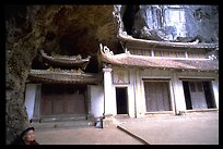 Troglodyte sanctuary near Tam Coc