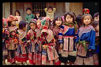 School kids in colorfull everyday dress