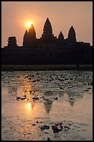 Sunrise, Angkor Wat. Angkor, Cambodia (color)