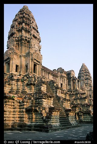 Inner towers of Angkor Wat. Angkor, Cambodia (color)