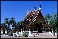 Front of the Sim of Wat Xieng Thong. Luang Prabang, Laos