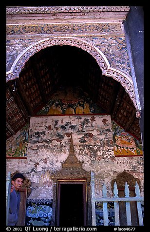 The Wat of Ban Xan Hai. Laos (color)