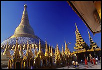 The great golden dome, Shwedagon Paya. Yangon, Myanmar ( color)