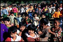 Children at a school. Mount Popa, Myanmar (color)