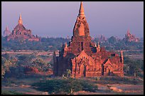 Ancient sacred city seen from Dhammayazika. Bagan, Myanmar ( color)