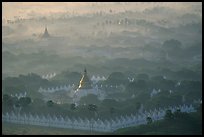 Kuthodaw Paya at sunrise. Mandalay, Myanmar ( color)
