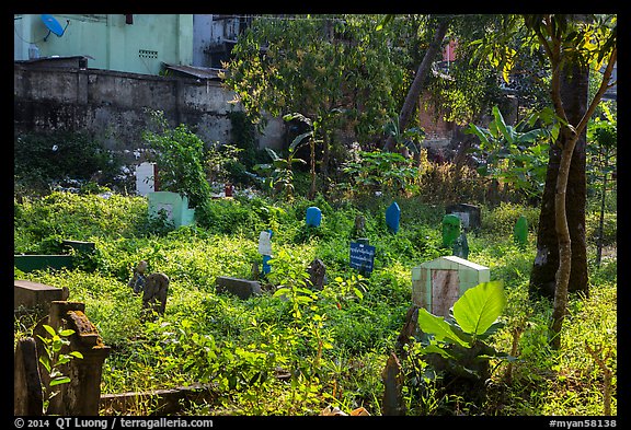 Muslim Cemetery. Yangon, Myanmar (color)