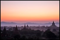 Archeological area at sunset. Bagan, Myanmar ( color)