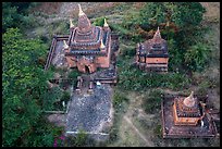 Temple seen from the air. Bagan, Myanmar ( color)