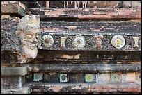 Brickwork detail, Sulamani temple. Bagan, Myanmar ( color)