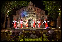 Traditional dance and musical performance. Bagan, Myanmar ( color)