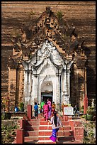 Mingun Pagoda entrance, Mingun. Myanmar ( color)