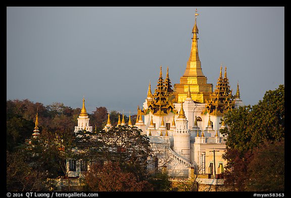 Pagoda on Sagaing Hill. Myanmar (color)