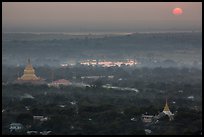 Sunset from Sagaing Hill. Myanmar ( color)