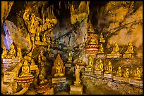Some of 8,000 buddha images in Pindaya Caves. Pindaya, Myanmar ( color)