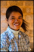 Smiling woman. Pindaya, Myanmar ( color)