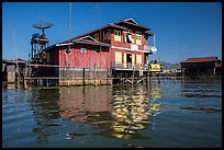 House on stilts. Inle Lake, Myanmar ( color)