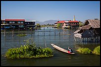 Canal intersection. Inle Lake, Myanmar ( color)