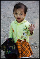 Infant girl. Kyaiktiyo, Myanmar ( color)