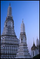 Prang of Wat Arun at dawn. Bangkok, Thailand (color)