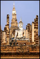 Wat Mahathat, morning. Sukothai, Thailand ( color)