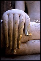 Hand of monumental Buddha image, Wat Si Chum. Sukothai, Thailand ( color)