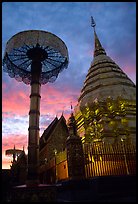 Wat Phra That Doi Suthep at sunset. Chiang Mai, Thailand ( color)