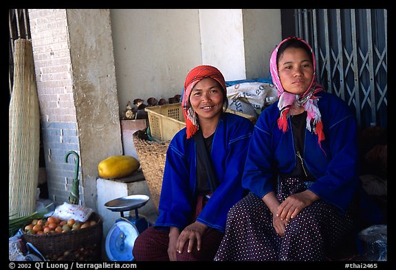 Tribeswomen. Chiang Rai, Thailand (color)