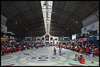 Main hall of Hualamphong train station. Bangkok, Thailand (color)