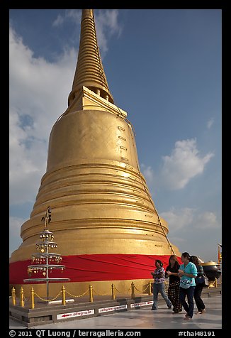 Chedi on top of Golden Mount. Bangkok, Thailand