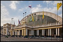 Facade of Hualamphong railroad station. Bangkok, Thailand (color)