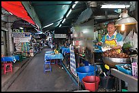 Food stall in alley. Bangkok, Thailand ( color)