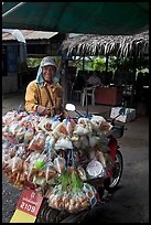 Food for sale on back of motorbike. Thailand ( color)