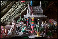Spirit House, Tham Phra Nang, Rai Leh. Krabi Province, Thailand (color)