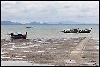 Rai Leh East at low tide. Krabi Province, Thailand (color)
