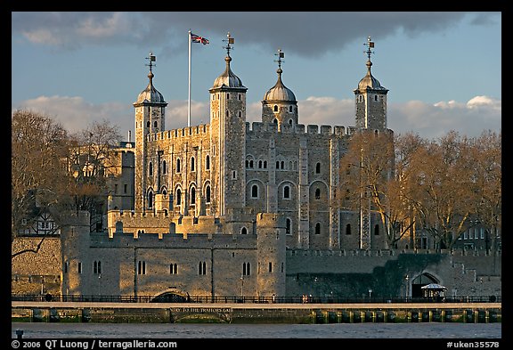 Tower of London, with a view of the water gate called Traitors Gate. London, England, United Kingdom (color)