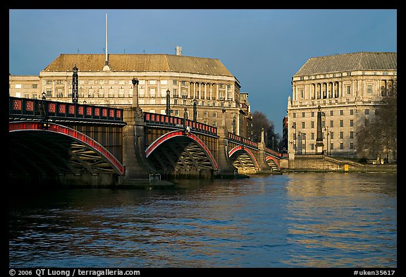 Lambeth Bridge. London, England, United Kingdom (color)