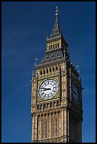Big Ben, the clock tower of the Westminster Palace. London, England, United Kingdom ( color)
