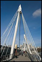 Golden Jubilee Bridge. London, England, United Kingdom ( color)