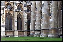 Buttresses and windows, Westminster Abbey. London, England, United Kingdom ( color)