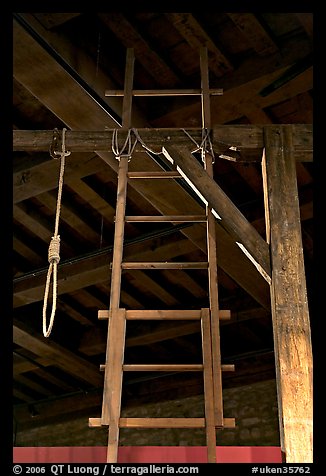 Gallows in the White House, Tower of London. London, England, United Kingdom (color)