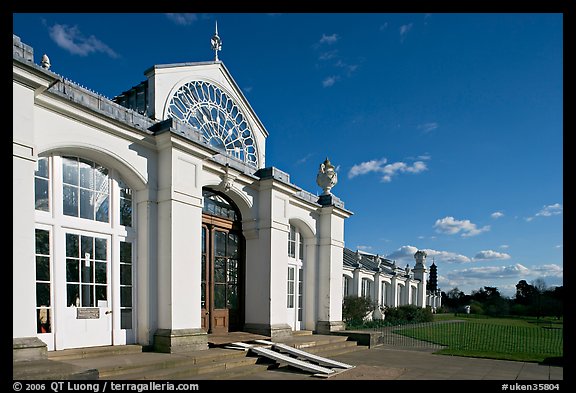 Temperate House, the largest Victorian glasshouse in existence. Kew Royal Botanical Gardens,  London, England, United Kingdom
