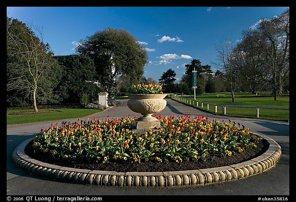 Flower circle. Kew Royal Botanical Gardens,  London, England, United Kingdom