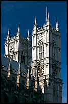Towers of Westminster Abbey. London, England, United Kingdom (color)